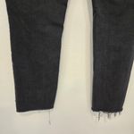 Mother The Midrise Dazzler Ankke Step Fray Size 31 Not Guilty Wash Black Photo 7