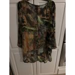 Bryn Walker  Multicolor‎ Tunic Dress Flowy Abstract Art to Wear Bohemian Photo 4