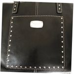 Michael Kors Eden Black Leather Studded Tote Photo 8