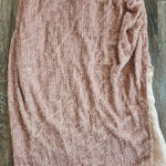 Retrofête Retrofete Katya Dress in Dusty Peach XL Maxi Sequins Cowl Neck Sleeveless NWT Photo 3