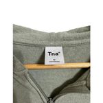 TNA Women's Full Zip Thermal Cotton Blend Hoodie‎ Size Medium Green Photo 2