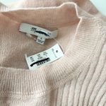 Madewell NWT Ribbed Alpaca-Blend Crewneck Sweater Light Pink Photo 3