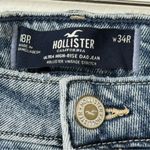 Hollister {18/34}  Ultra High Rise Dad Jean Embroidered Flower Print Jeans Photo 4