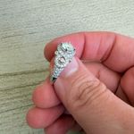 Moissanite Vintage Halo Engagement Ring Photo 1