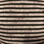 Daytrip - The Buckle gray black striped top lace floral neckline #58489 Small Photo 5