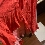 EXPRESS  Elegant Red Ruffle hi-lo Maxi Dress Photo 6