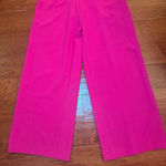 Julia Jordan  Sleeveless Twist Halter‎ Neck Jumpsuit Pink Fuschia Size 4 Photo 4