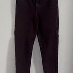 American Eagle Womens Size 8 HI RISE JEGGING Maroon Jeans Next Level Stretch Photo 0