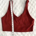 Aerie NEW Offline Red Herringbone Recharge Least Support Athletic Sports Bra M Photo 5