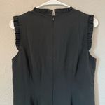 J.Crew  Black Ruffleneck suiting dress black, mini formal dress Photo 7