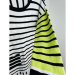 Renuar black white green summer weight sweater boutique ModCloth collectif small Photo 3