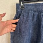 Sigrid Olsen  linen Women's Casual Blue Trousers Photo 3