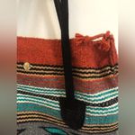 EL Paso Saddle Blanket Co. Large Tote Bag Handwoven 18”X16” southwestern Blue Photo 14