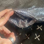 By Together beautiful silver sparkle tunic mini dress w/ pockets great little formal dress Photo 11
