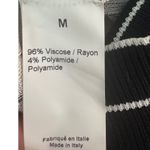 Sonia Rykiel Floral Stripe Knit Cardigan Sweater Medium M Made in Italy Viscose Black Photo 5