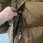 Brown Puffer Coat with Faux Fur Hood Size L Photo 3