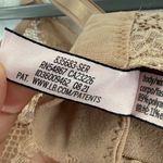 Victoria's Secret  Plunge Bra 36DD Beige Floral Lace Gold‎ Hardware Lingerie Photo 5