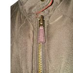 Ralph Lauren  Quilted Vest Womens Medium Reversible Green Orange Suede Trim Horse Photo 2