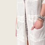 Free People High Tide Long Cardigan Duster in Oatmeal XS Photo 22
