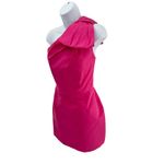Alexia Maria Pink Silk One Shoulder Bow Detail Mini Dress‎ Size 10 Photo 1