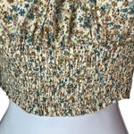 Boohoo Floral Print Long Sleeve Crop Top Size 4 Photo 3
