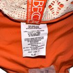 Becca NWOT  Crochet Lace Cream Orange Bikini Bottom XL Photo 3