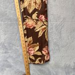 Ralph Lauren Lauren Floral Linen Blend Pants Womens Size 6 Brown Pink Beige Photo 5