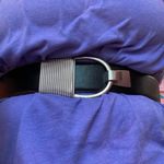 Corset Statement Leather‎ Belt Black Silver Photo 1