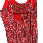 Abel the label Lola Women Size L Midi Dress Button Front Ruffle Hi Lo Hem Cutout Photo 2