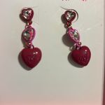 Betsey Johnson Betsy Johnson heart earrings pierced great for everyday use Photo 2