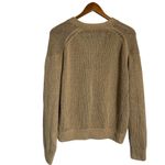 Ralph Lauren Polo  Tan Linen Knit Button Front Cardigan Sweater Size Medium Photo 10