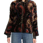 Johnny Was New  Dolman Quilted Jacket $480, Sezanz‎ Size XL Velvet Paisley Boho Photo 0