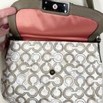Coach Kristen OP Art Sequin Logo Bag Top Handle Satchel Mini Purse 45088 Y2K Photo 5