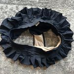 No Boundaries Unique Vintage Black Smocked Ruffle Swim Bottom Photo 2