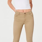 Hollister Womens Tan Khaki Mid Rise Bootcut Jeans Pants - Sz 7 Photo 0