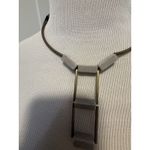 David Aubrey Necklace 18k Gold Plated Brass Chain Geometric Vintage Photo 1