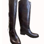 Frye women’s brown leather knee riding boots shoes size 6.5B SKU 5409 Photo 1