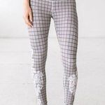 DYI PRINTED SIGNATURE TIGHT LACE PLAID LEGGINGS L Photo 0