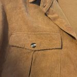 SheIn Burnt Orange Corduroy Button Down Photo 5