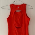 Free People FP Movement So Simple Dress in Cherry Tomato Red Orange Size Small Photo 7
