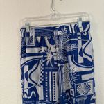 Haute Hippie  Blue Graphic Wide Leg Pants Photo 3