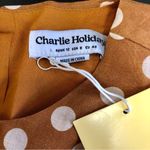 Charlie Holiday NWT Halcyon Open Back Mini Dress Polka Dot Caramel Brown Tan sz8 Photo 5
