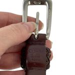 Talbots VTG 100% Genuine Leather Brown Braided Western Belt Photo 8