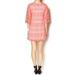 12PM by Mon Ami  pink printed lace mini dress size large Photo 1