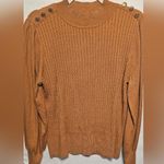 Adrianna Papell Cable Knit Rust Sweater Photo 0