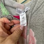 Just Be  Womens grey with pink floral Maternity Pull Over Hoodie Shirt Sz M Photo 1