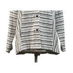 Habitat Clothes To Live In Tunic Size Medium Black White Stripes Textured Artsy Photo 6