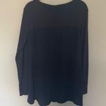 Altar'd State Altar’s State Flowy Navy Waffle Shirt Long Sleeve NWT Photo 3