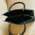 Gucci Authentic BAMBOO canvas tote bag ๐น๐น๐น Photo 9