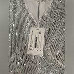 Grace Karin NWT  sequin too small white silver Photo 3
